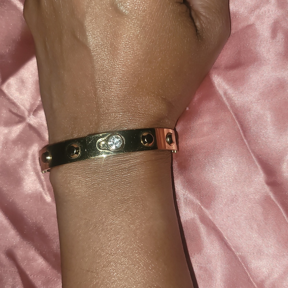 Michael Kors Gold Plated Cuff Bracelet - Picture 2 of 4
